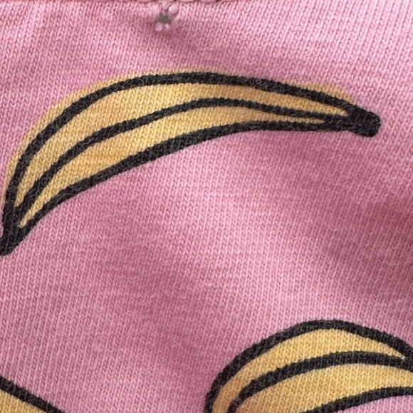 Hanna Andersson Pink Banana Dress Size 8 Perfect for Bananas Baseball Cotton - Picture 3 of 6